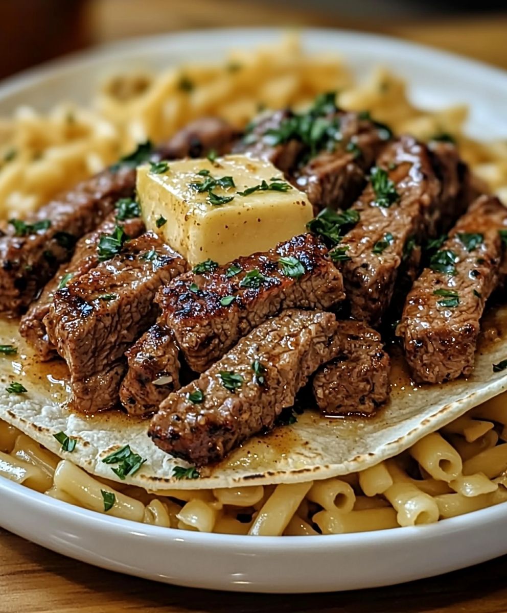 Garlic Butter Honey BBQ Tacos
