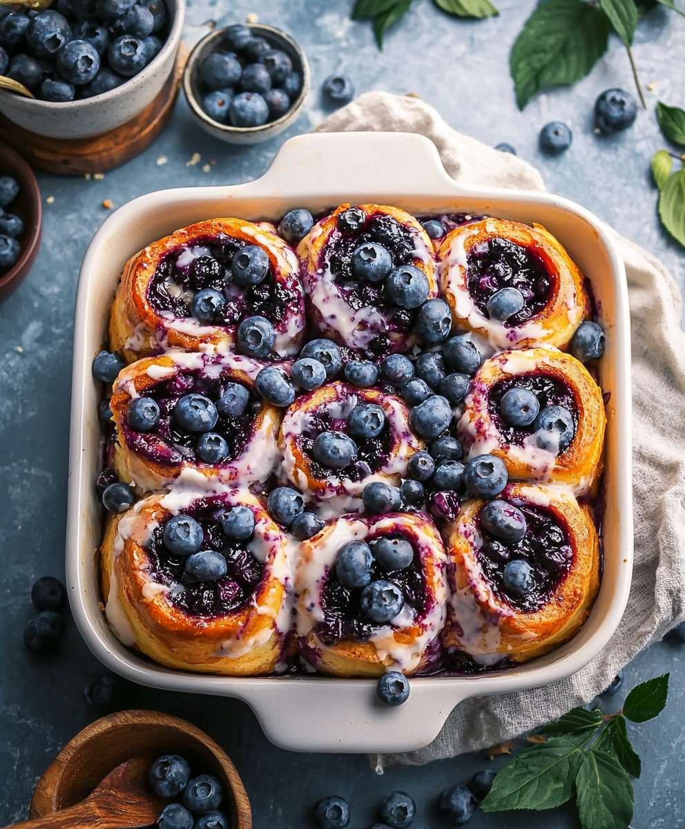 Blueberry Cinnamon Rolls