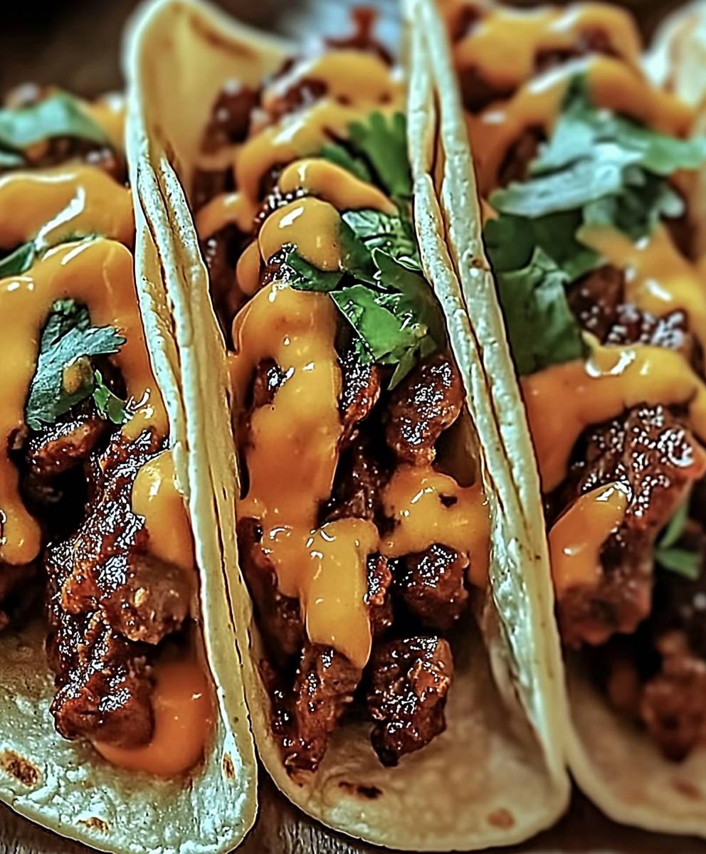 Garlic Butter BBQ Beef Tacos