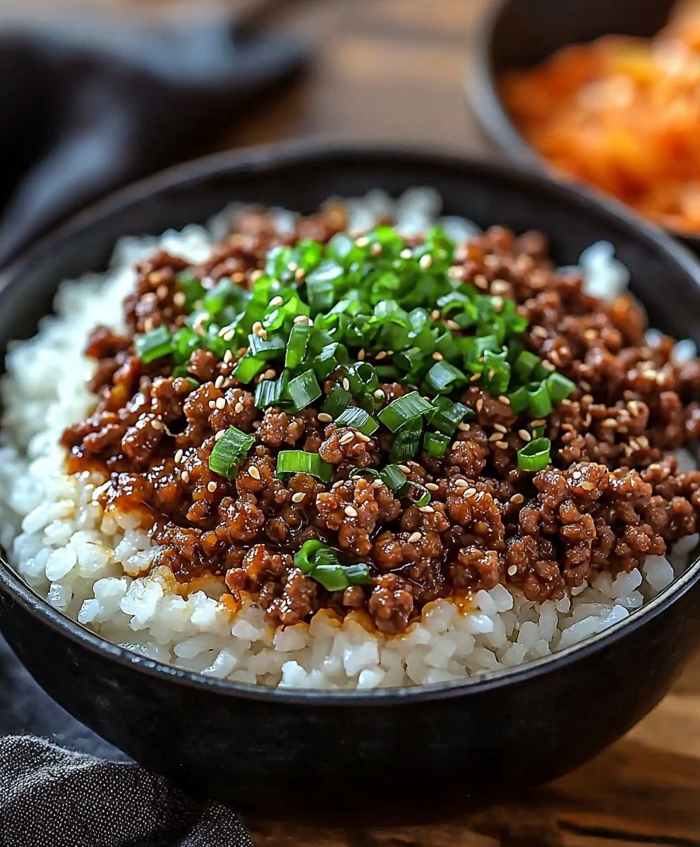 Korean Ground Beef Bowl