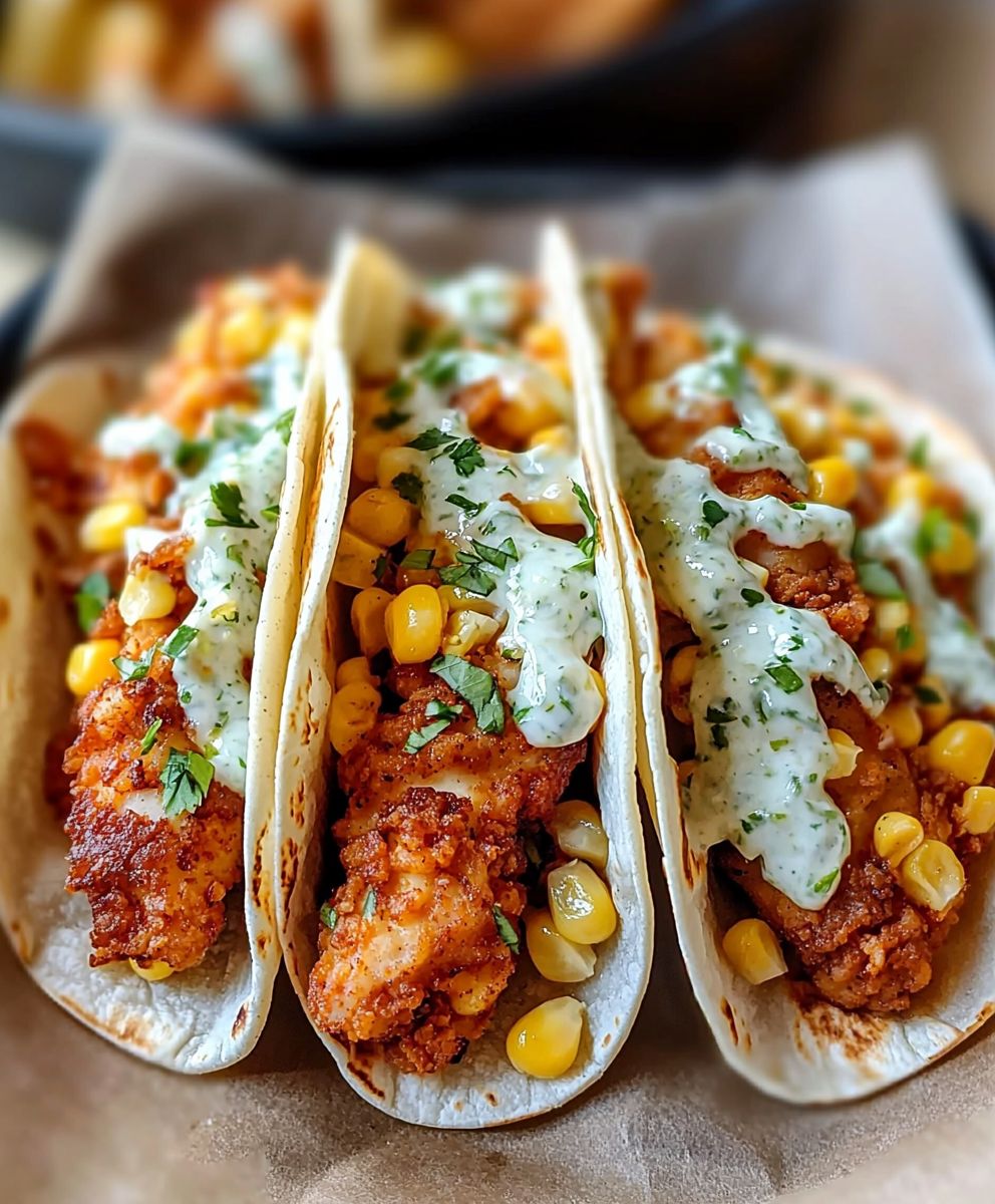 Fried Chicken Tacos