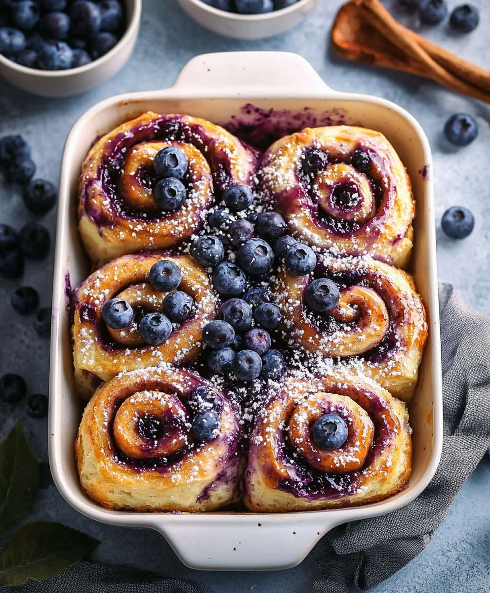 Blueberry Cinnamon Rolls
