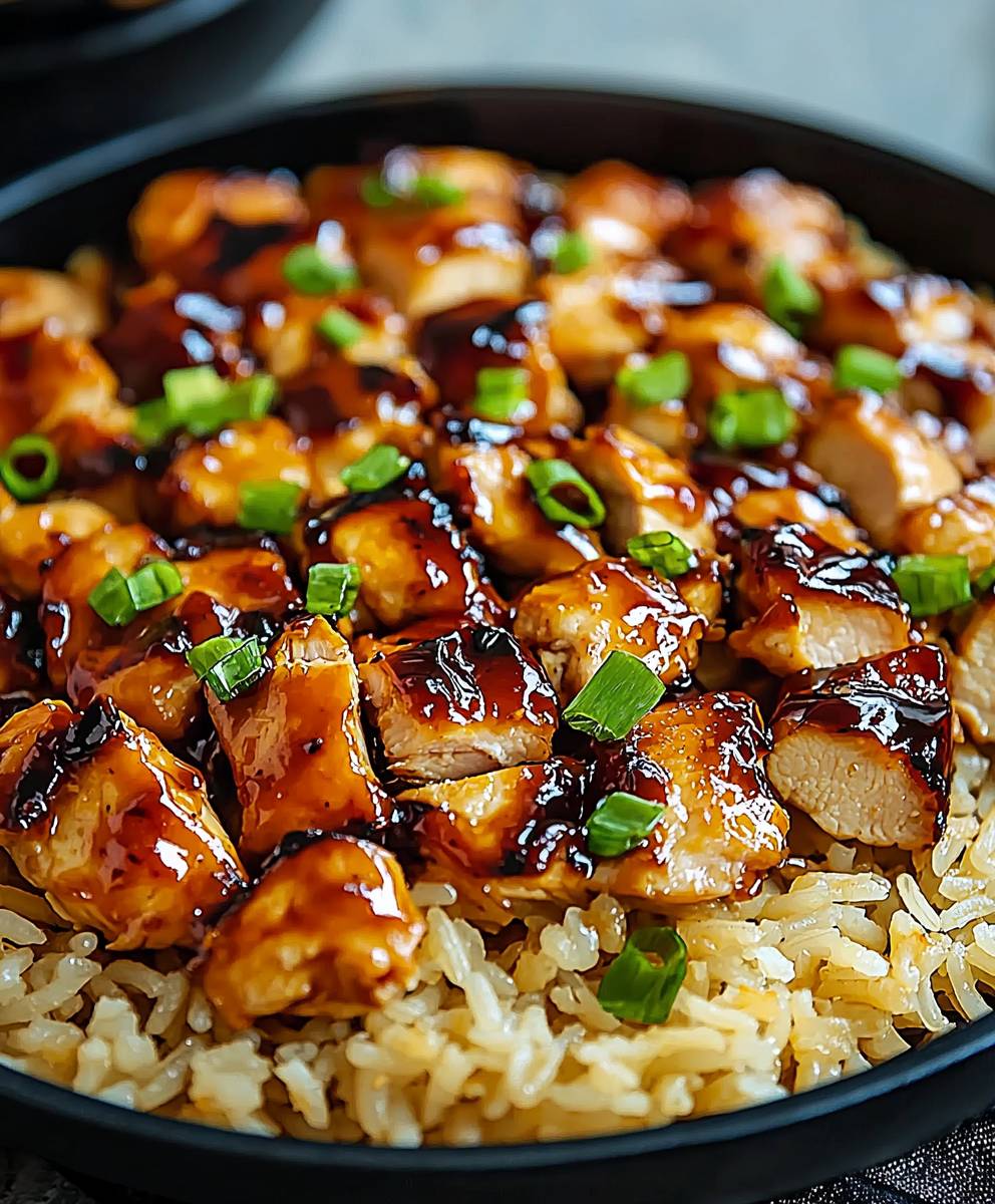 Honey BBQ Chicken Rice