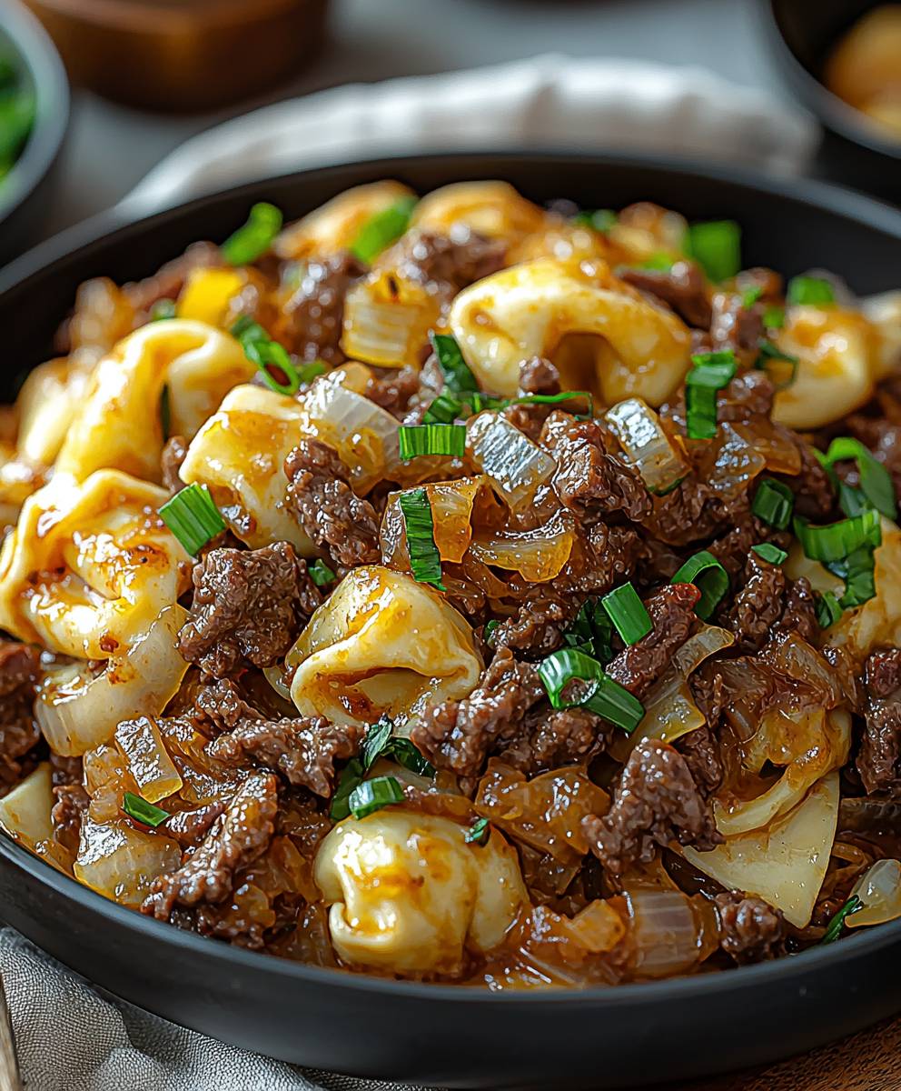 Creamy Cheesesteak Tortellini