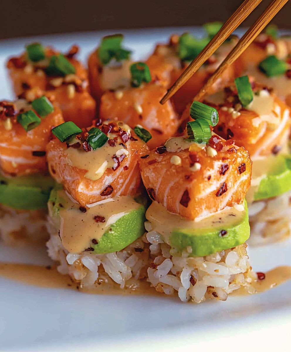 Crispy Salmon Rice