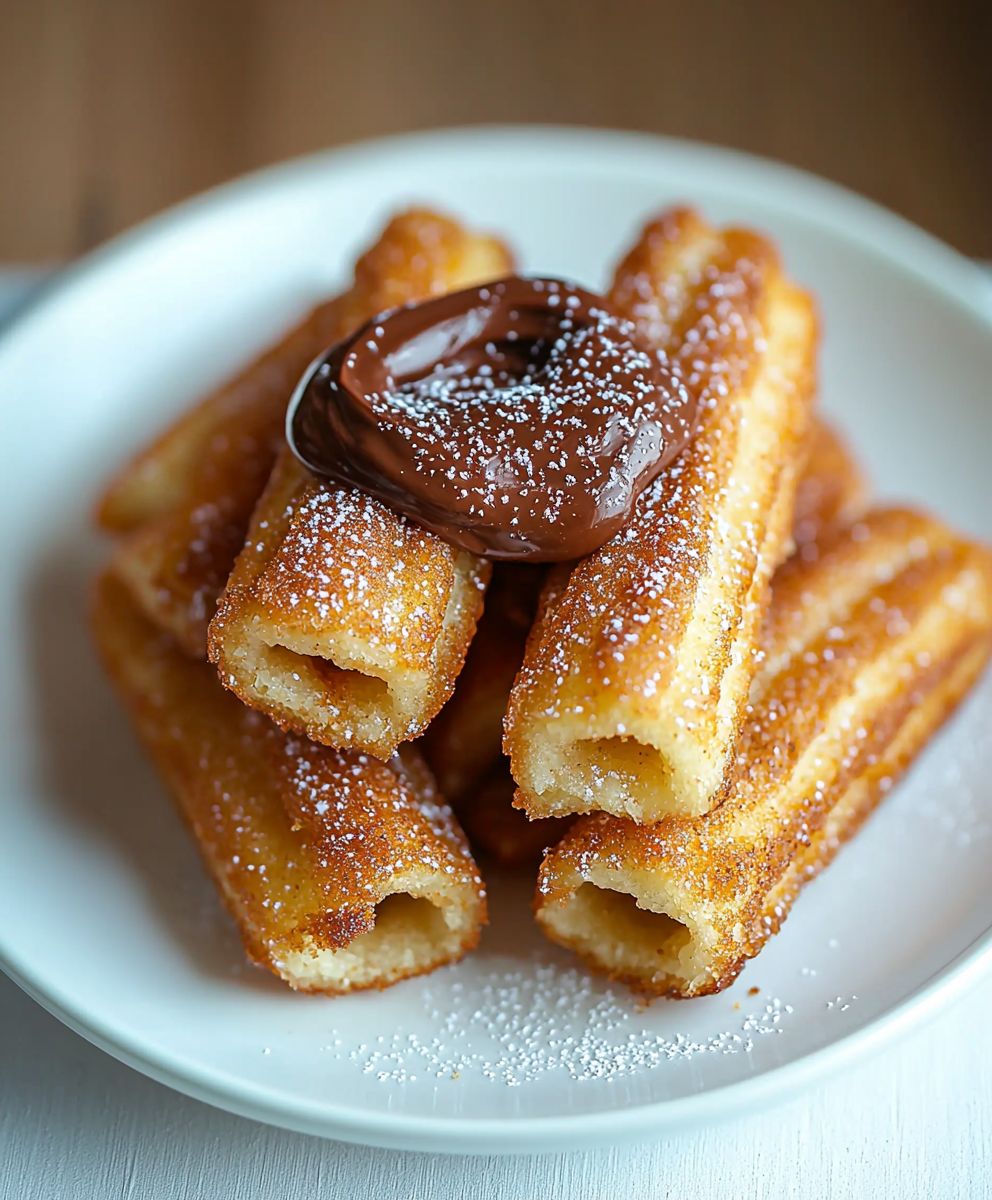 Churro Bites with Nutella