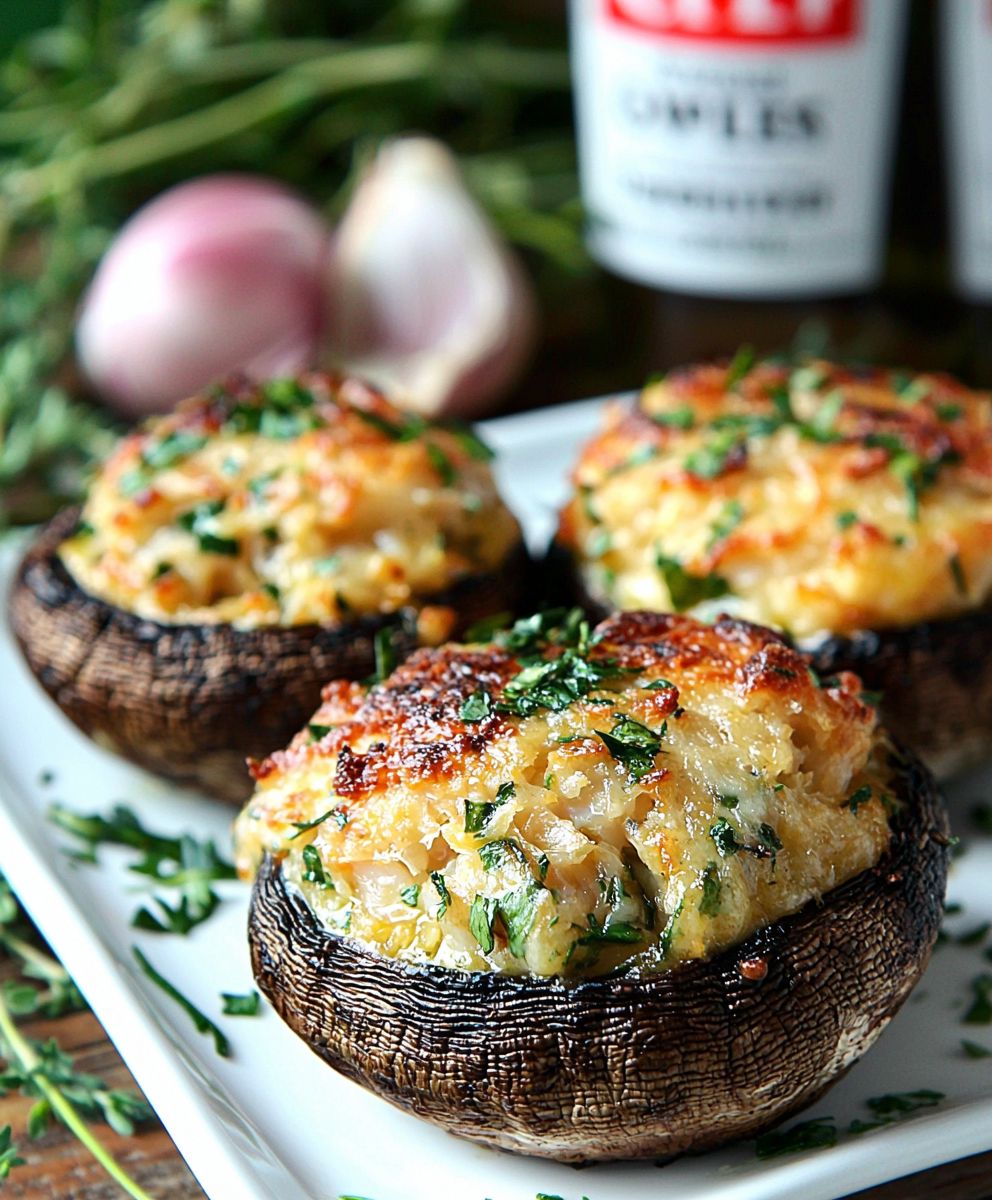 Crab Stuffed Mushrooms
