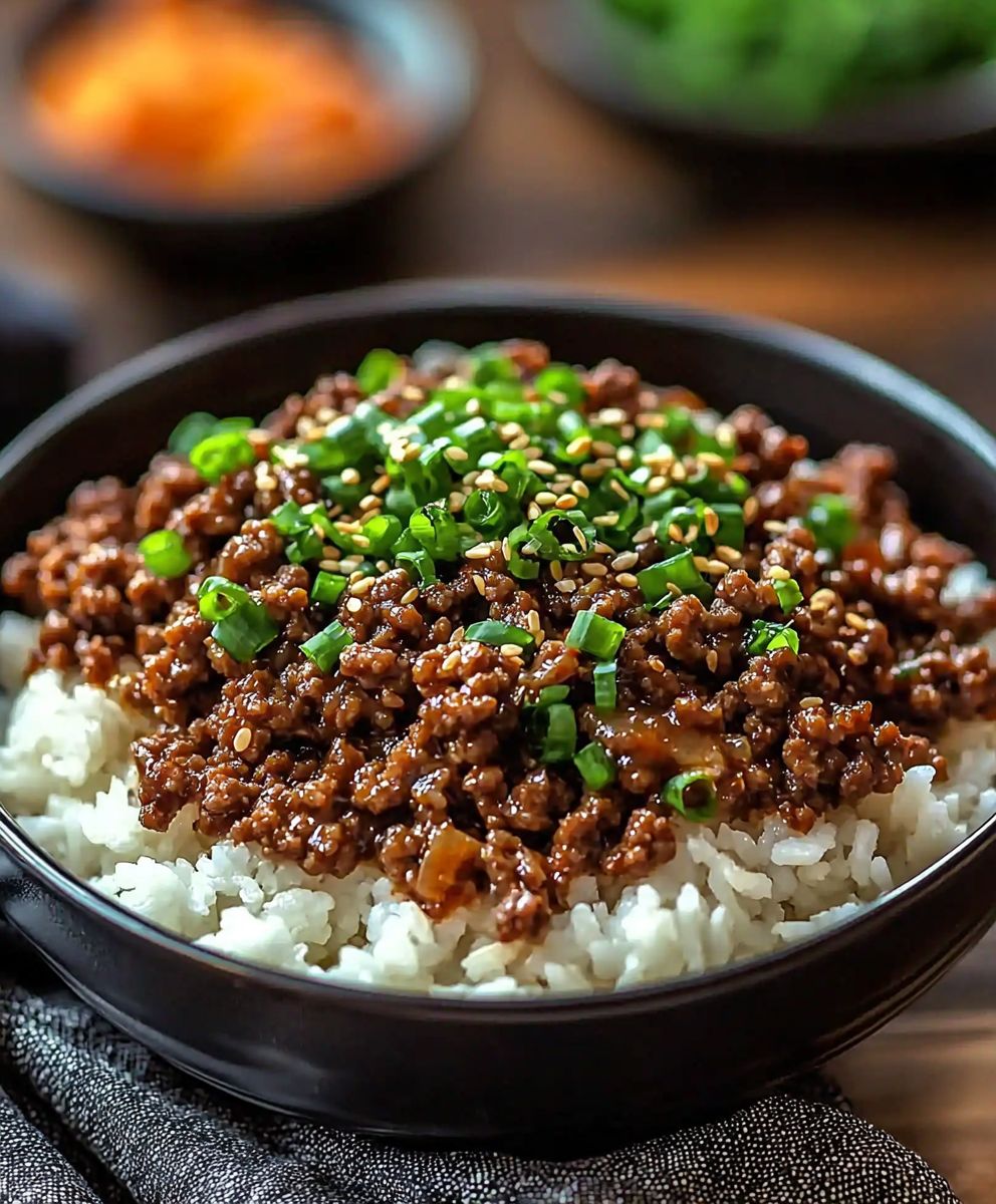 Korean Ground Beef Bowl