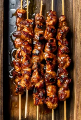 Thai Peanut Chicken Skewers