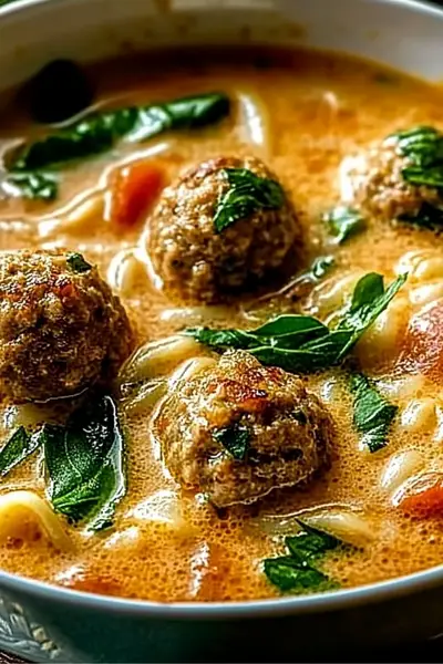 Creamy Italian Meatball Soup