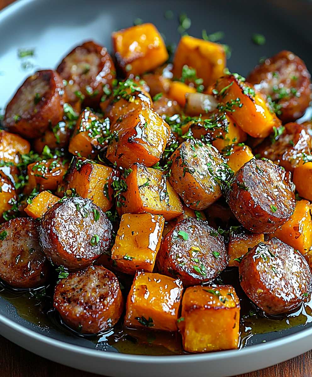 Honey Garlic Sausage Potatoes