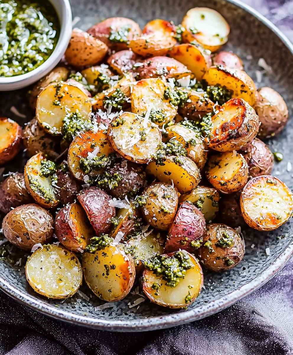 Parmesan Pesto Roasted Potatoes