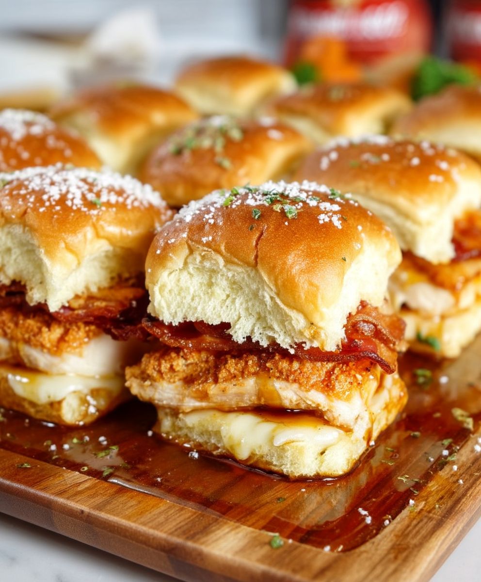 Maple Chicken Bacon Sliders
