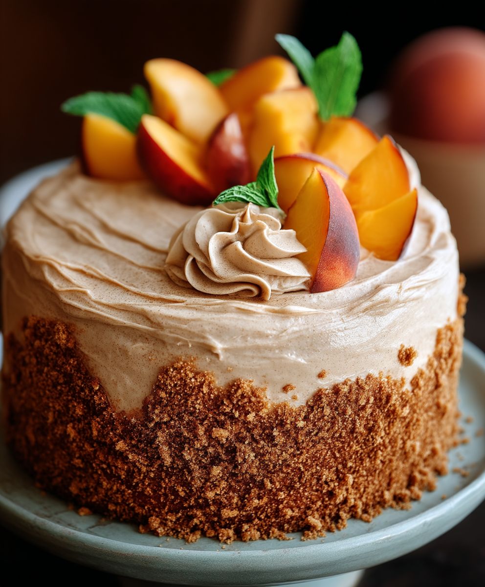 Peach Cake Brown Sugar
