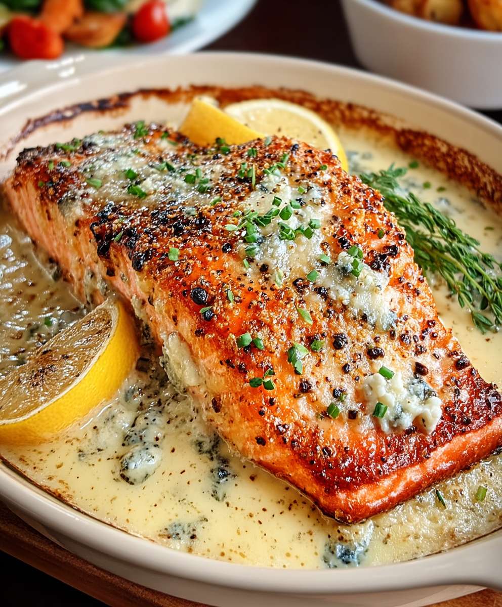 Baked Boursin Salmon