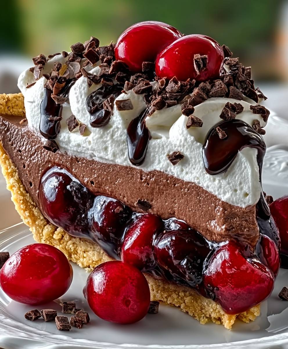 Chocolate Cherry Cream Pie