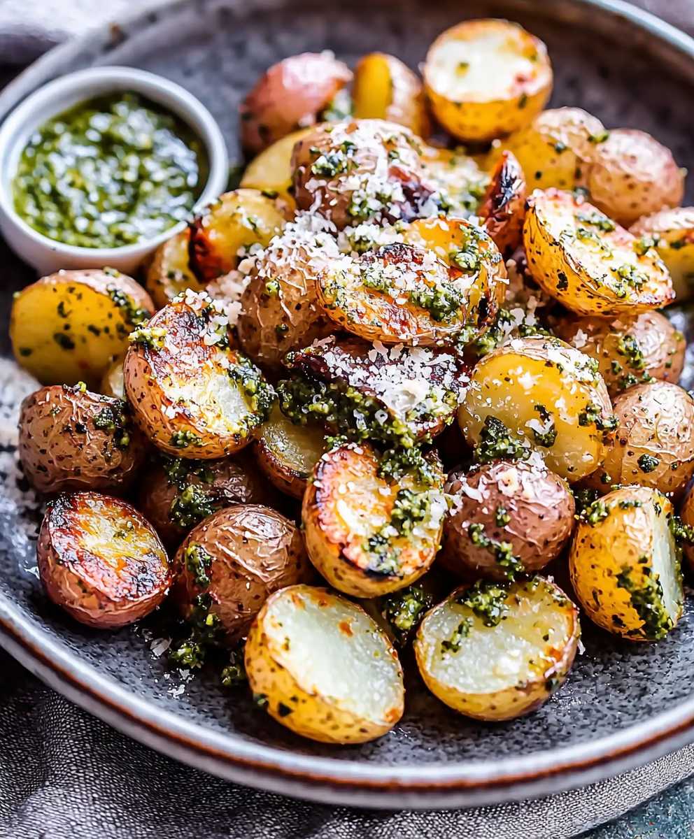 Parmesan Pesto Roasted Potatoes