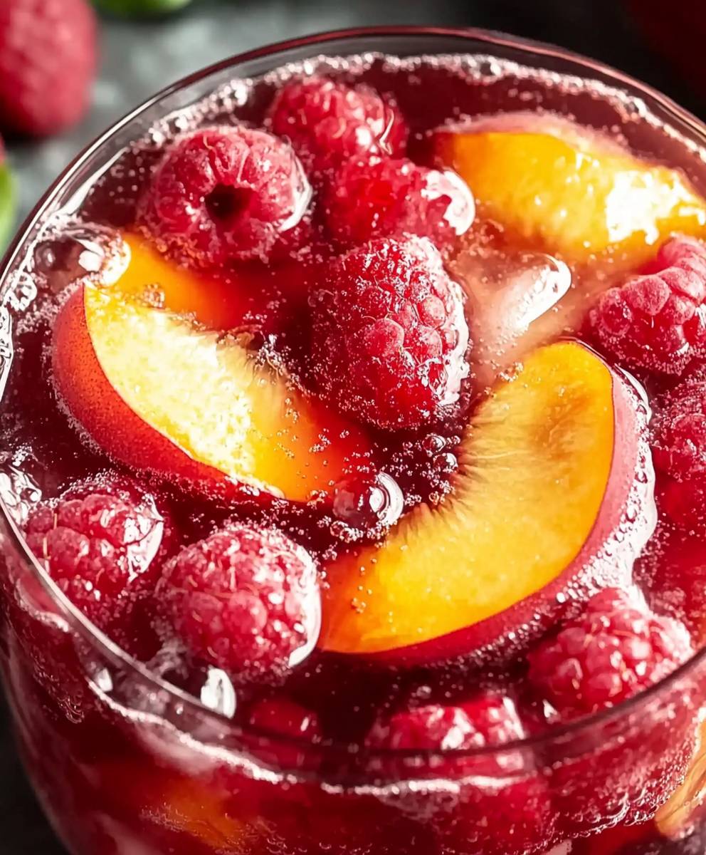 Peach Raspberry Iced Tea