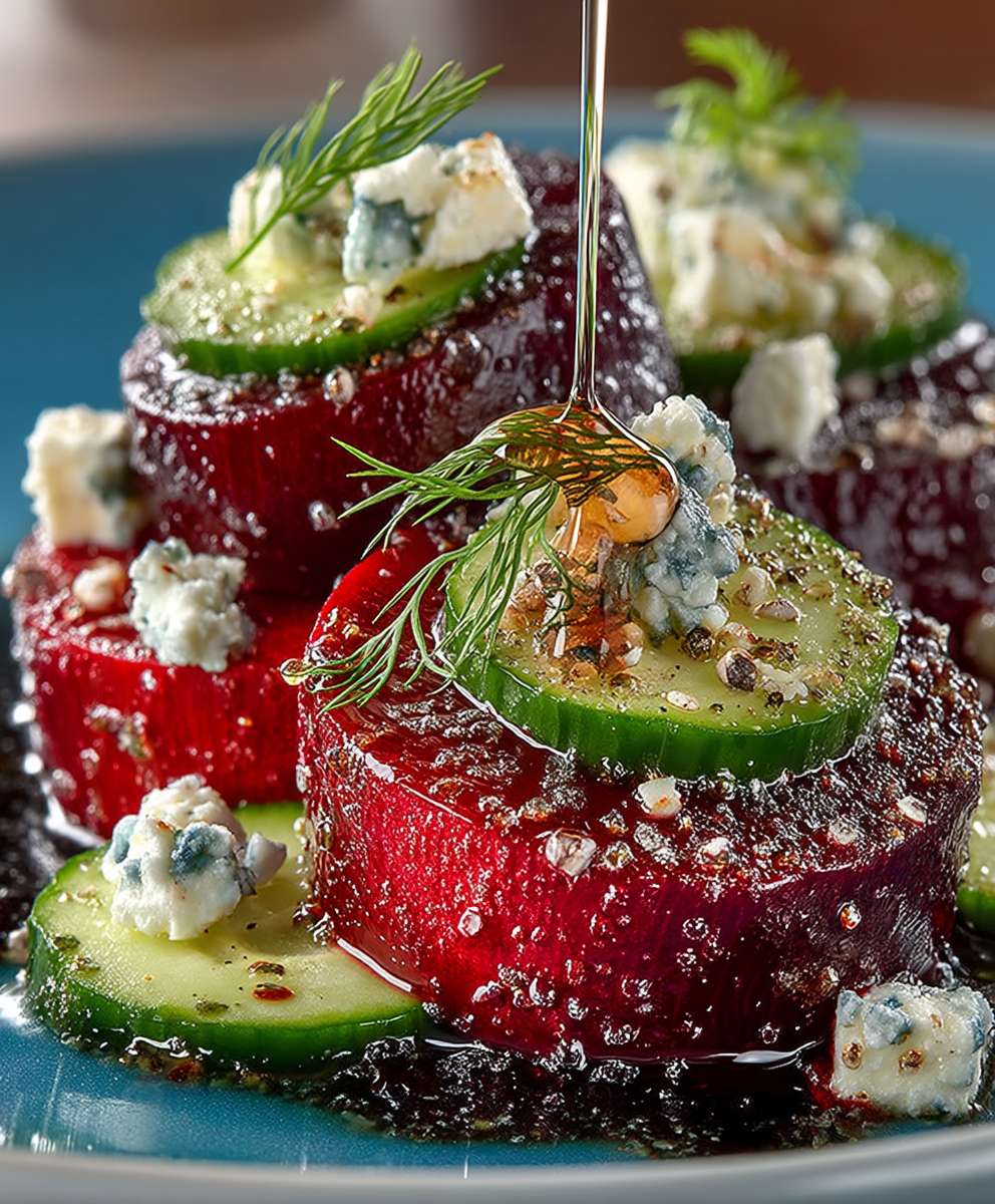 Beet salad feta cucumber dill