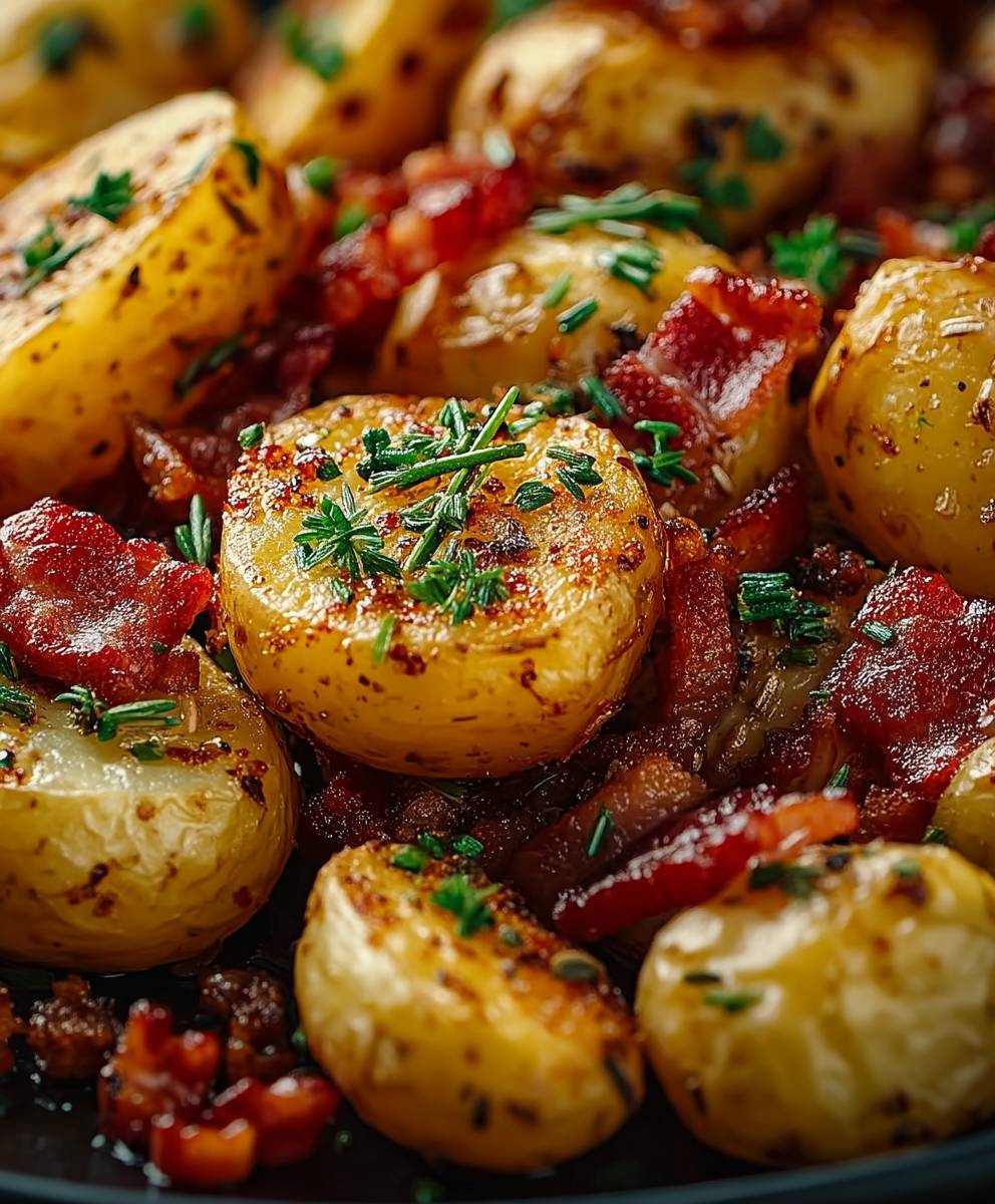 Honey Bacon Roasted Potatoes
