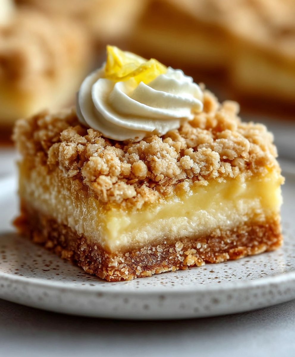 Lemon Oatmeal Crumble Bars