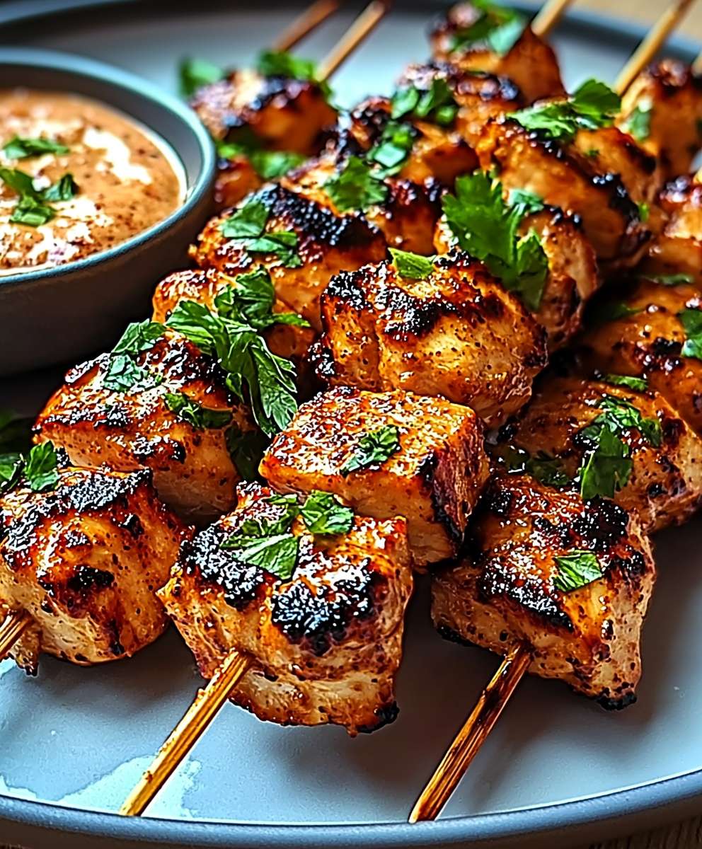 Bang Bang Chicken Skewers