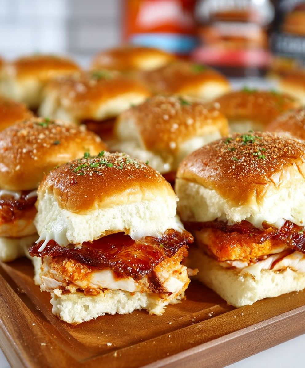Maple Chicken Bacon Sliders