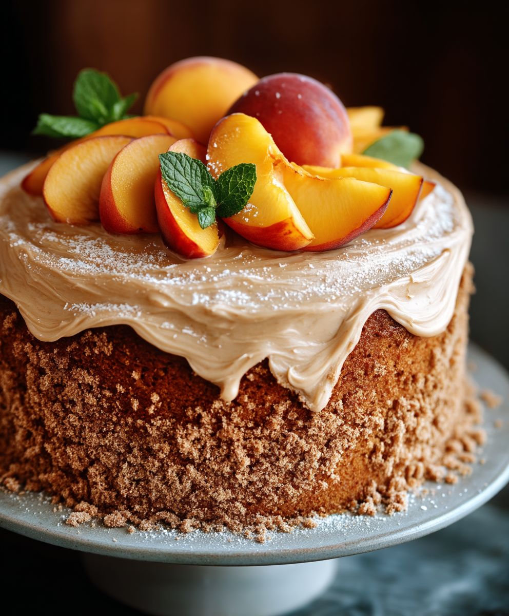 Peach Cake Brown Sugar