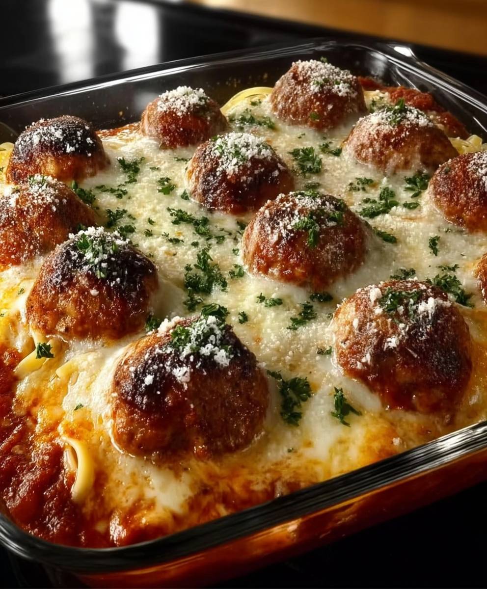 Garlic Butter Meatballs Linguine