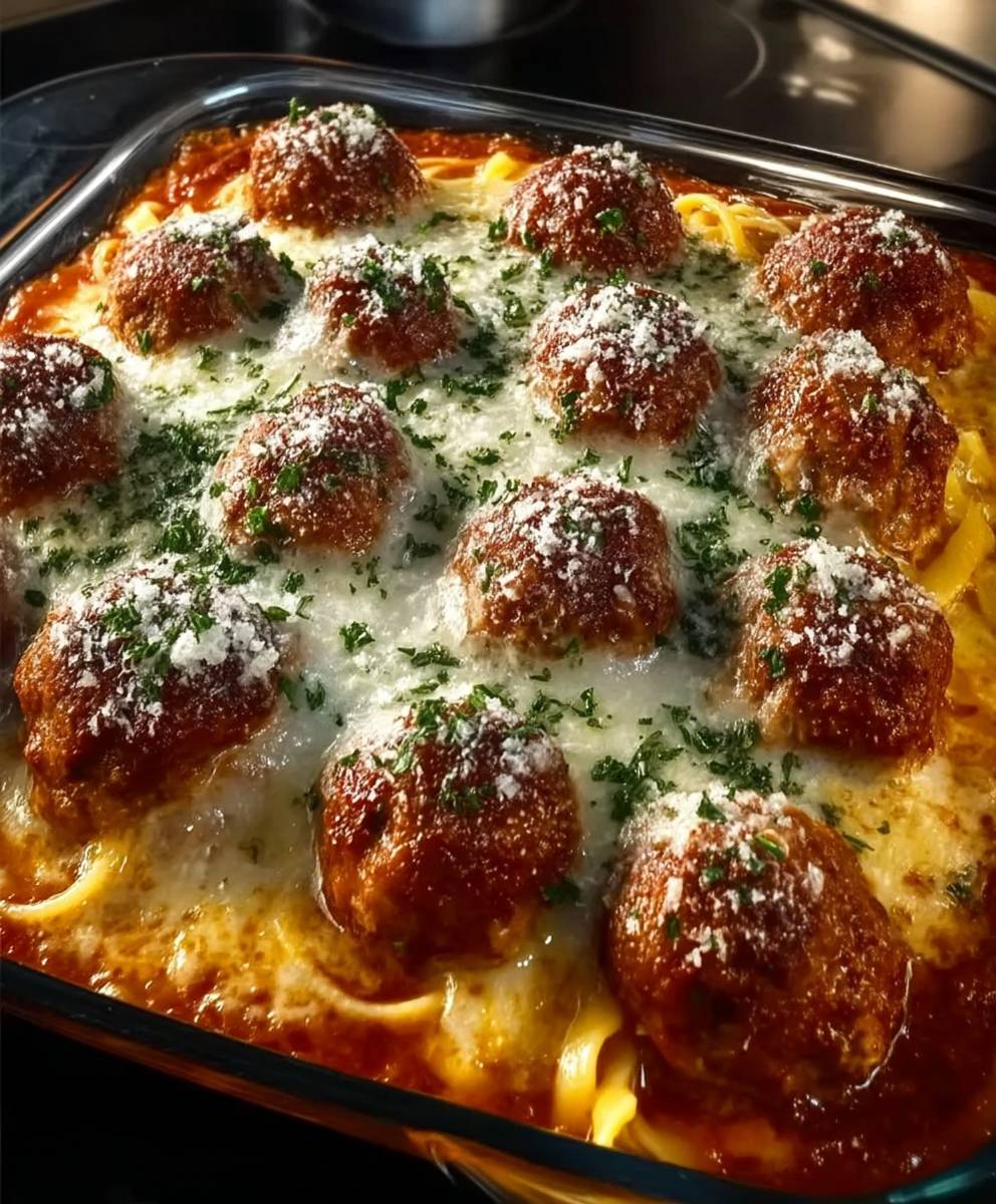 Garlic Butter Meatballs Linguine