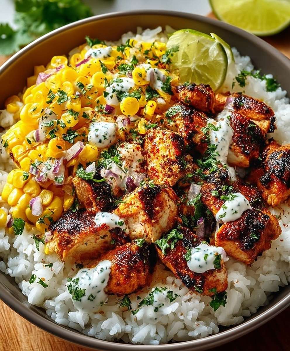 Street Corn Chicken Bowl