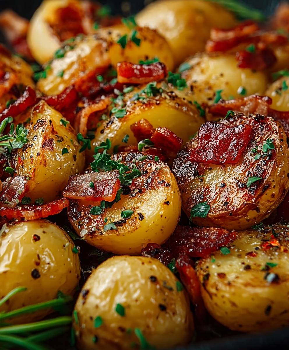 Honey Bacon Roasted Potatoes