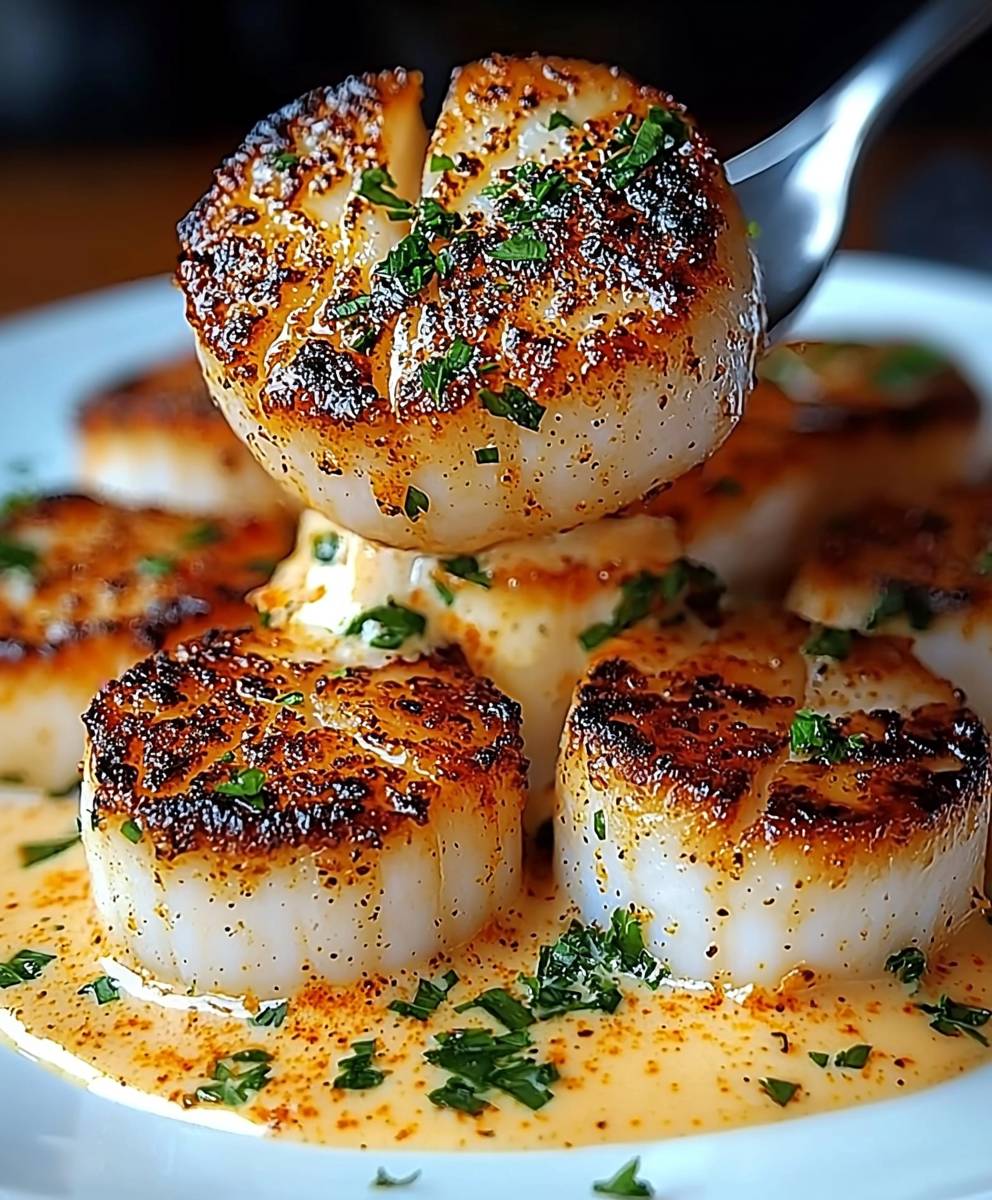 Seared Scallops Cajun Cream Sauce