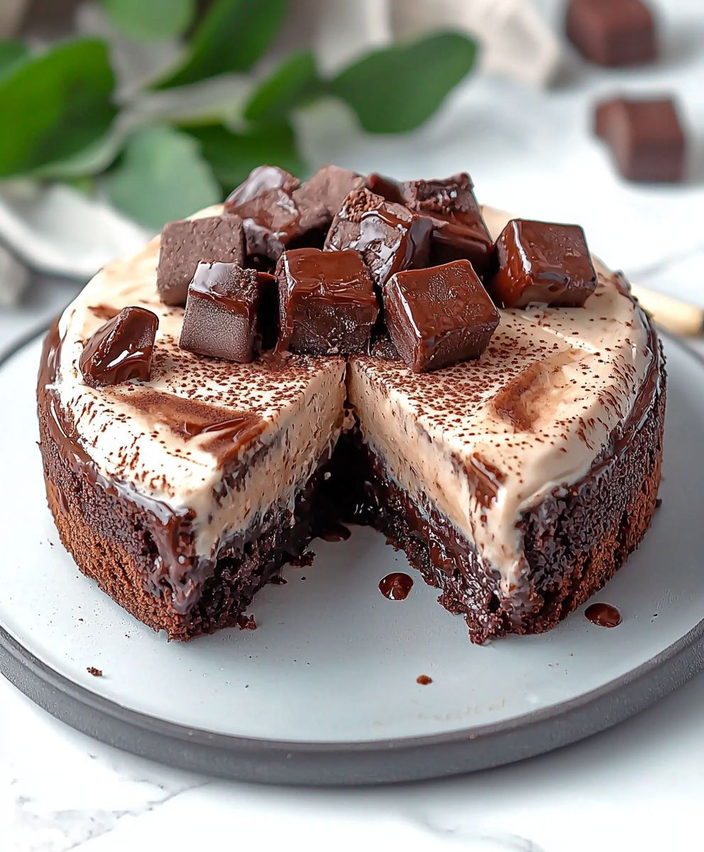 Frozen Brownie Ice Cream Cake