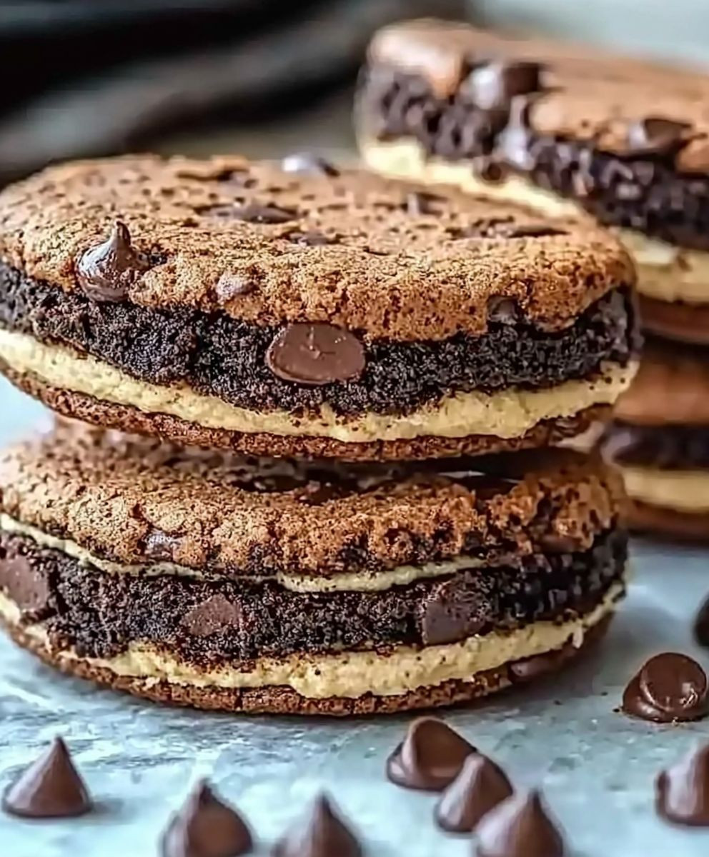 Brownie Cookie Dough Sandwich