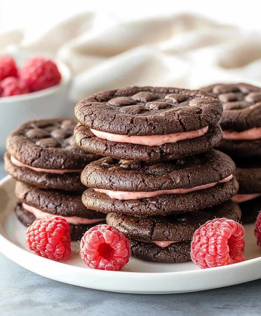Chocolate Raspberry Cookies