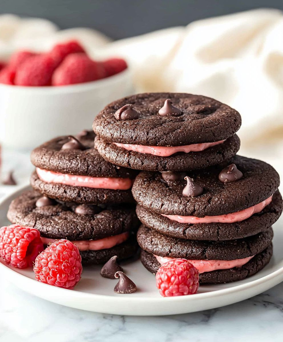 Chocolate Raspberry Cookies