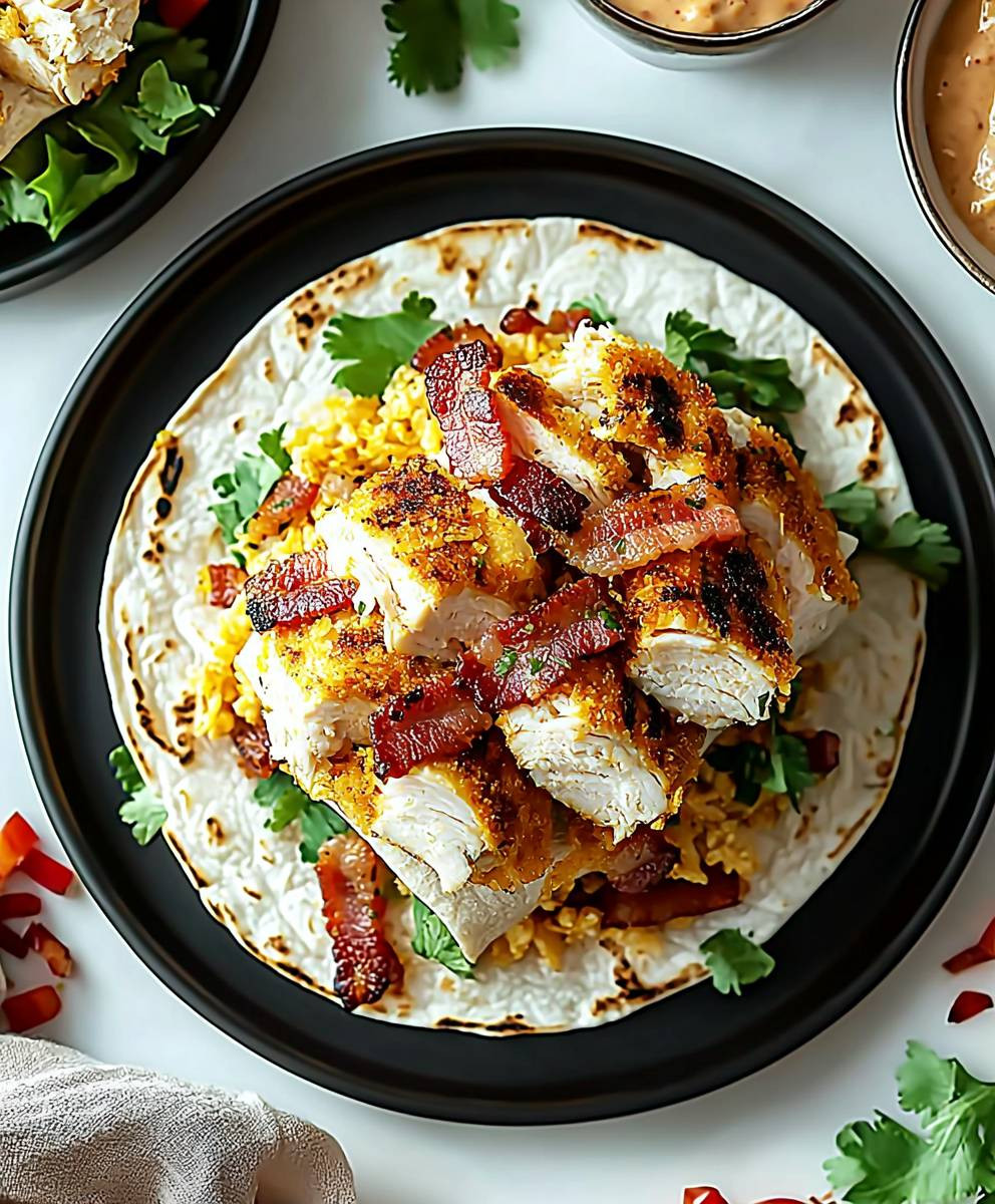 Crispy Chicken Bacon Wrap