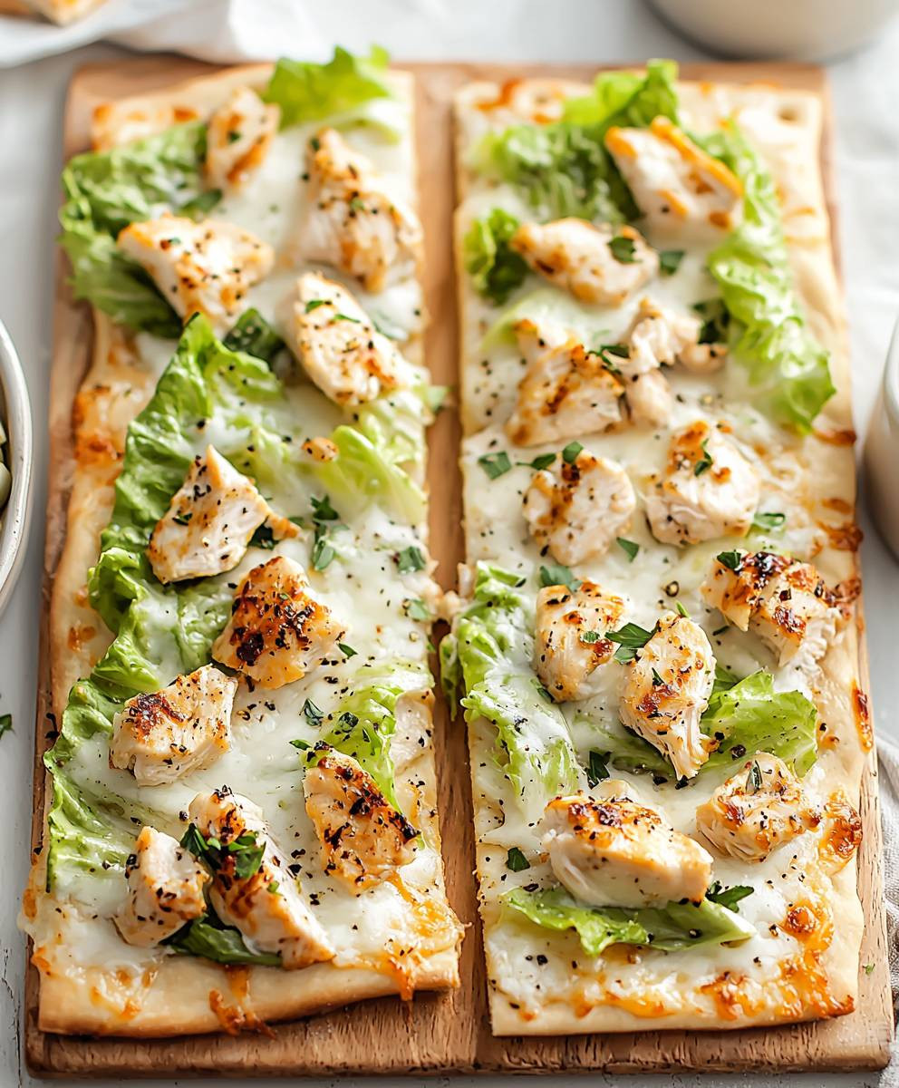 Chicken Caesar Flatbread Sandwich