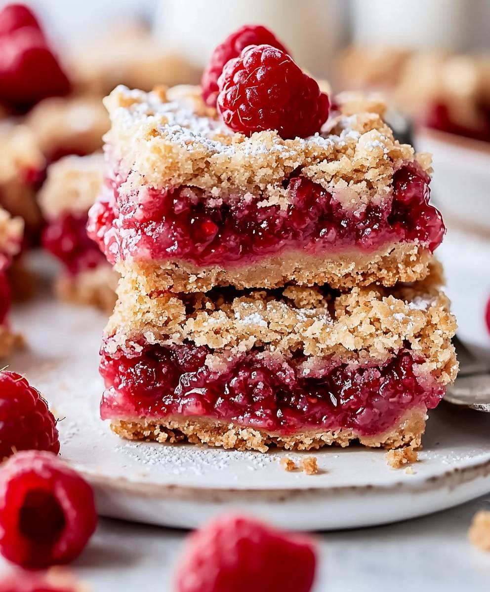 Raspberry Crumble Bars