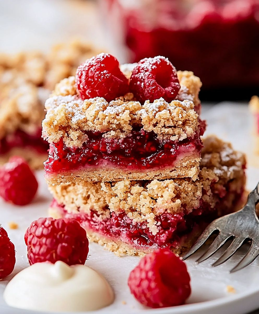 Raspberry Crumble Bars
