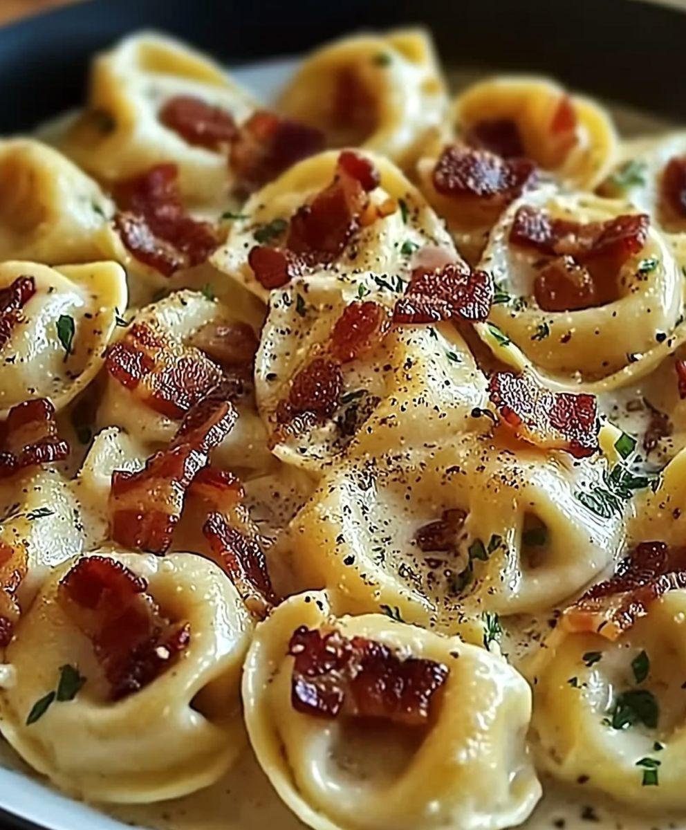 Bacon Cream Cheese Tortellini