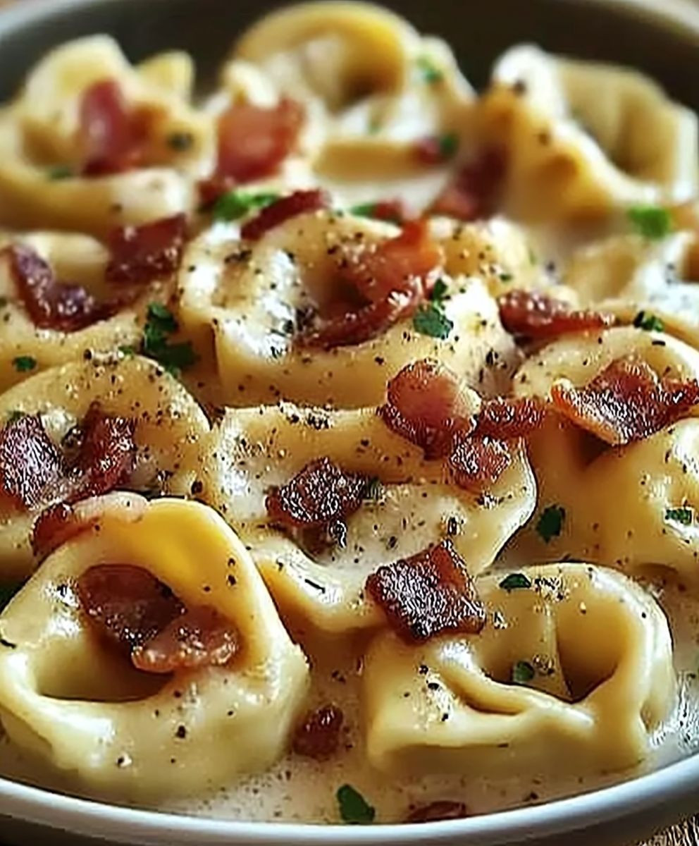 Bacon Cream Cheese Tortellini
