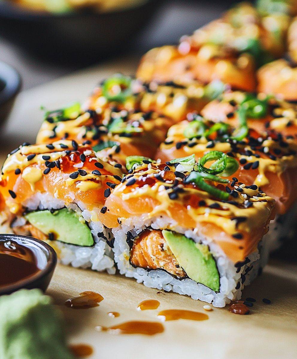 Spicy Salmon Sushi Bake