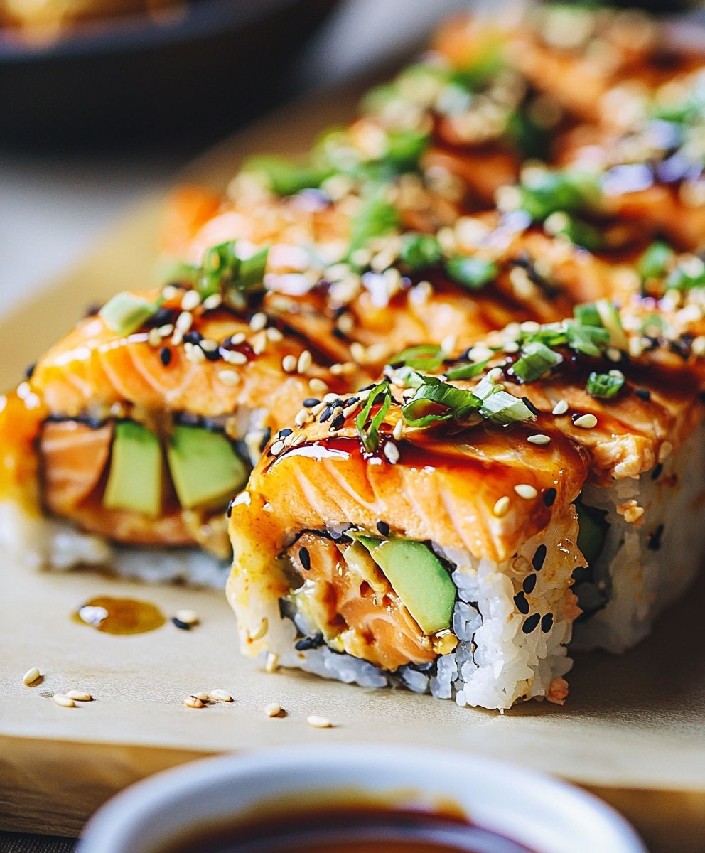 Spicy Salmon Sushi Bake