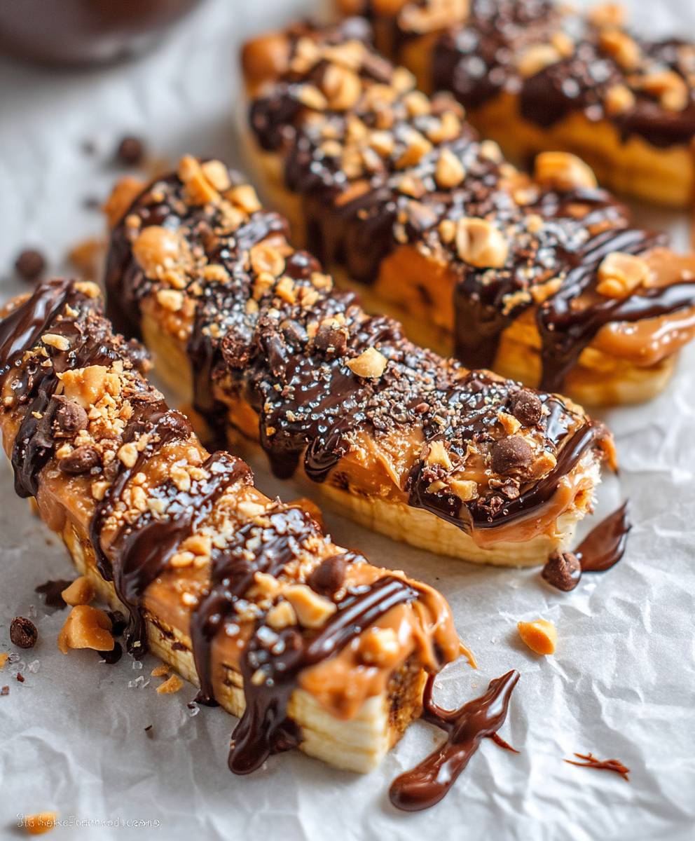 Frozen Banana Snickers