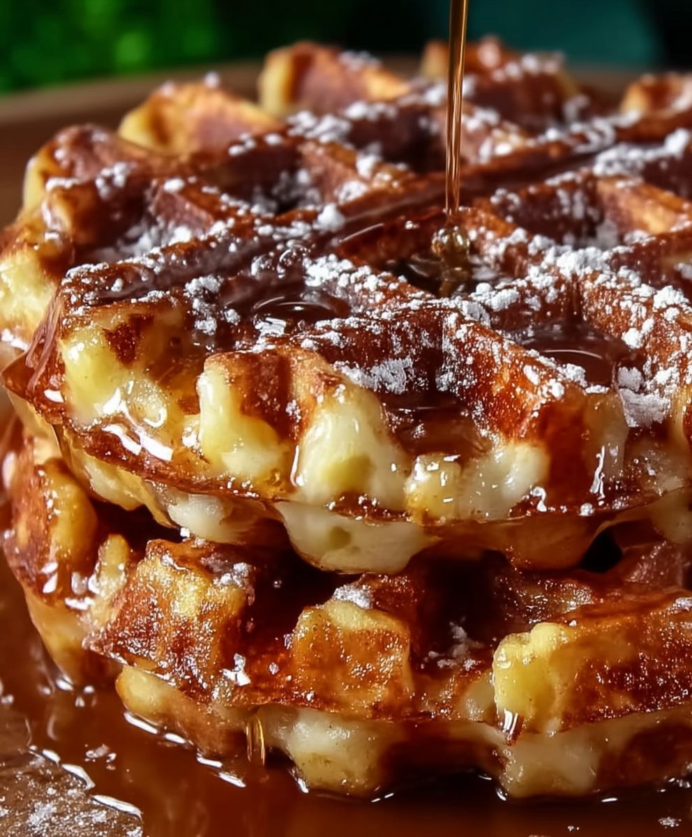 Apple Fritter Waffle Donuts