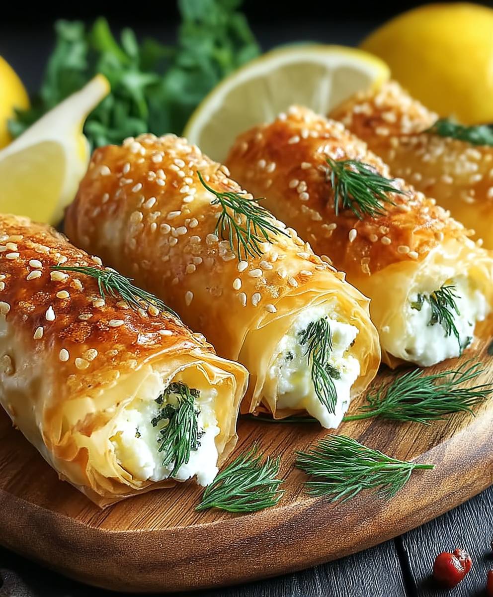 Oven Fried Feta Rolls