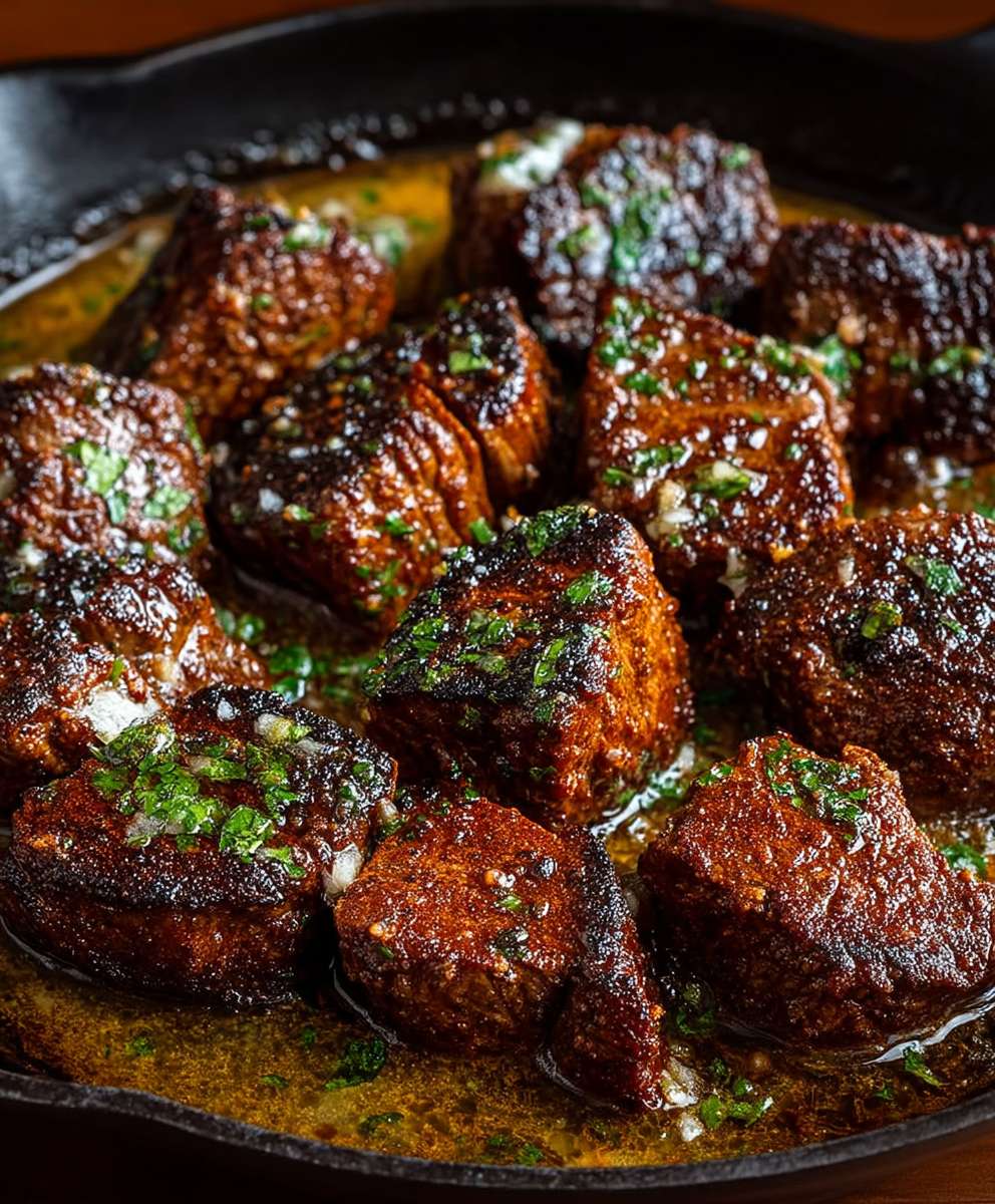 Cajun Garlic Butter Steak Bites