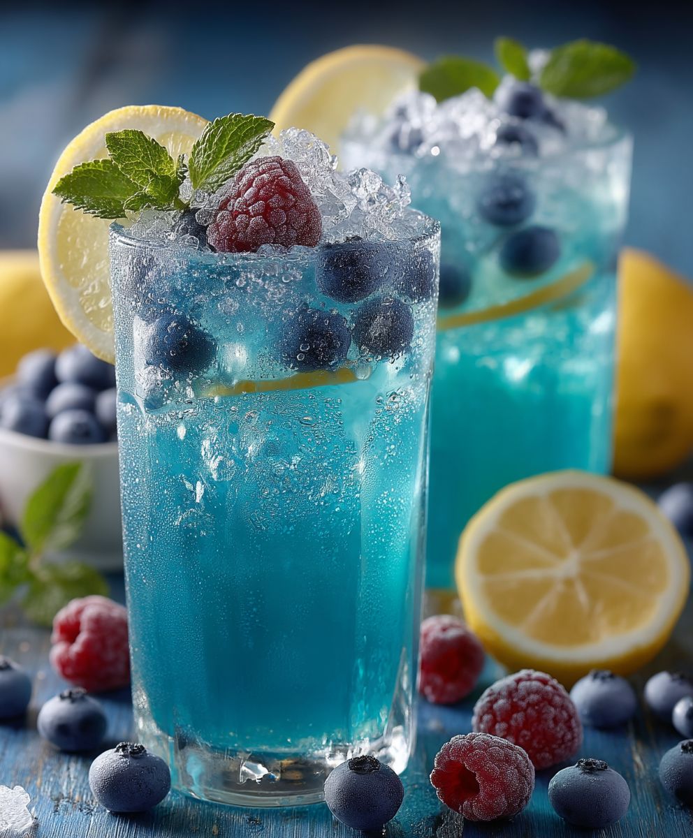 Blue raspberry lemonade
